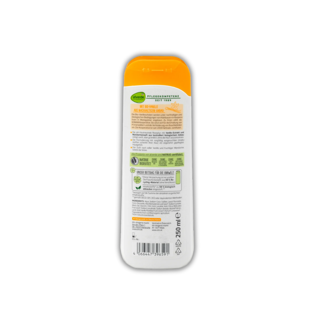 Alverde NATURAL COSMETICS Shower Gel Mandarin Vanilla, 250 ml