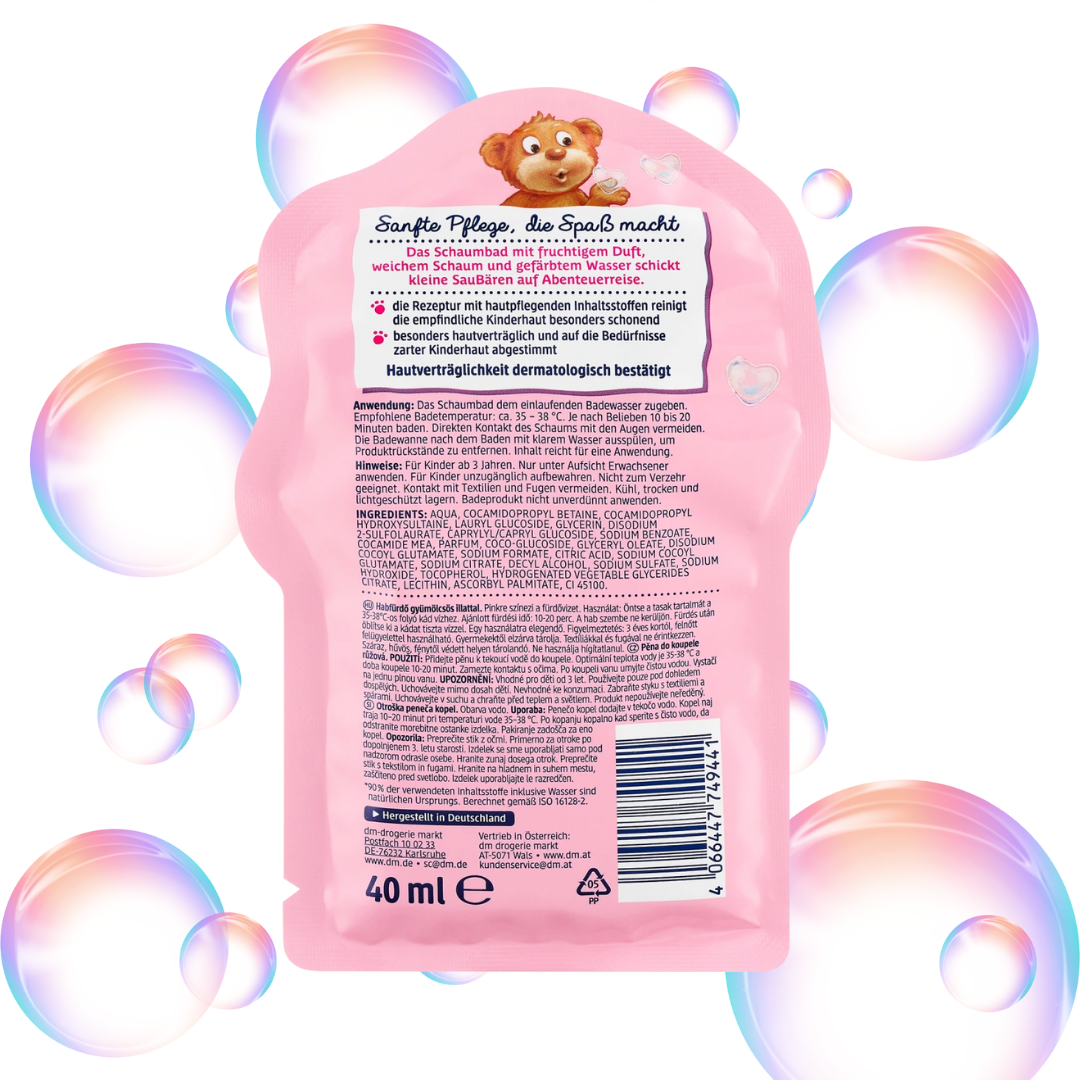 SauBär Kids Bath Additive Fabulous Foam Bath, 40 ml