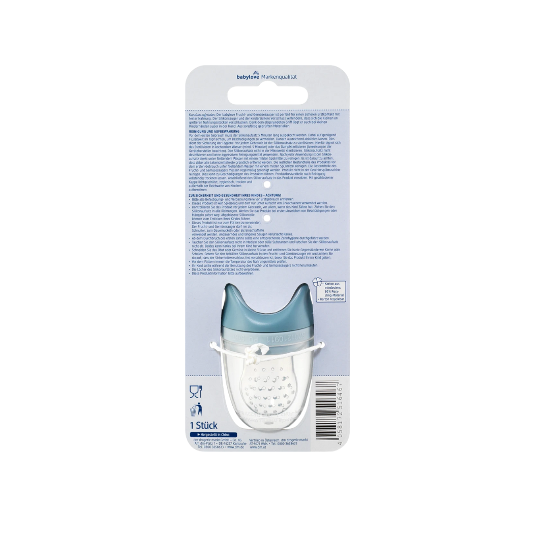 babylove Fruit and Vegetable Feeder Blue, 1 piece