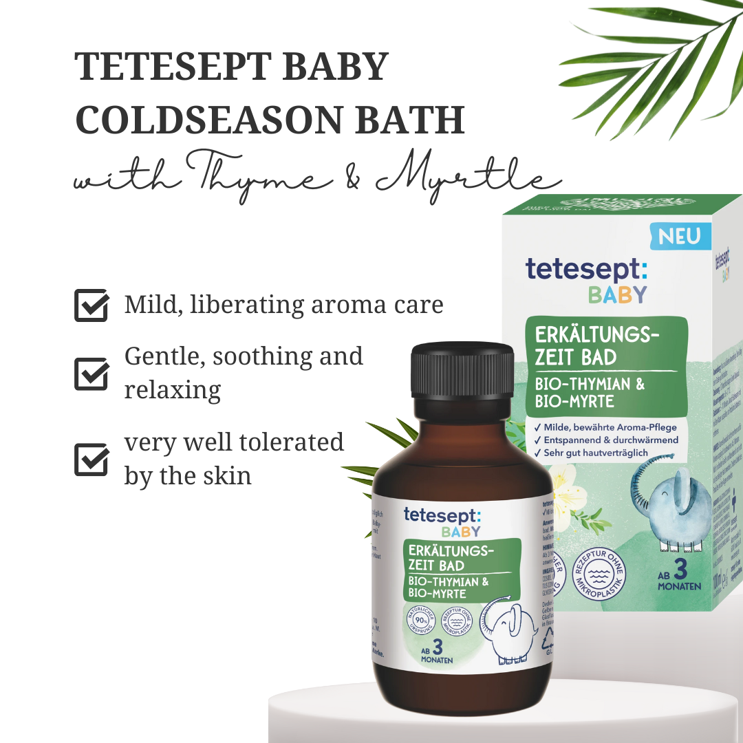 tetesept Baby Cold Season Bath with Thyme & Myrtle, 100 ml