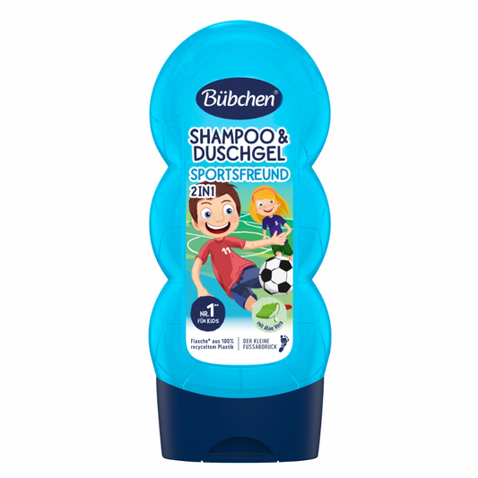 Bübchen Kids Shampoo & Shower Gel 2-in-1 Sports Friend, 230 ml