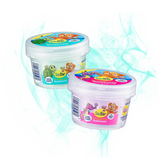 SauBär  Kids Bath Additive Shape-tastic Bath Dough with Tattoo, 100 g